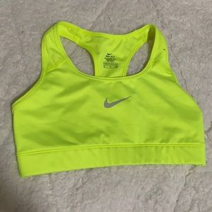 Nike Neon yellow sports bra